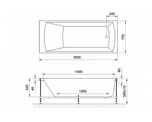 Заказать Акриловая ванна Royal Bath Vienna Standart 160x70 RB953202ST с гидромассажем в магазине сантехники Santeh-Crystal.ru