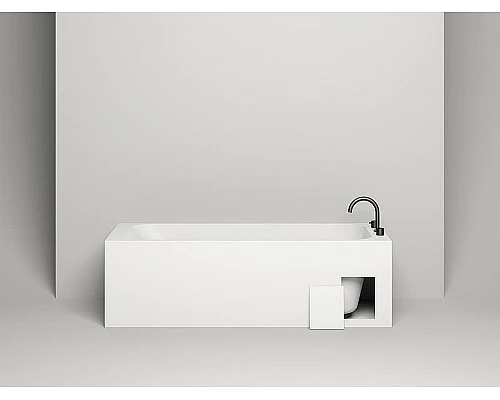 Приобрести Ванна из литьевого мрамора 170x70 см Salini S-Sense Orlanda Kit 102111G в магазине сантехники Santeh-Crystal.ru