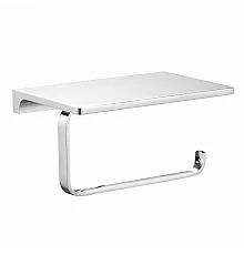 Держатель для туалетной бумаги с полкой WONZON & WOGHAND ECLIPSE, Хром (WW-9126-CR)