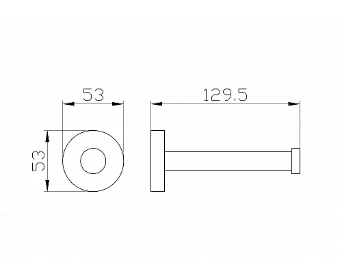 Купить Держатель для запасной туалетной бумаги WONZON & WOGHAND, Хром (WW-8106) в магазине сантехники Santeh-Crystal.ru