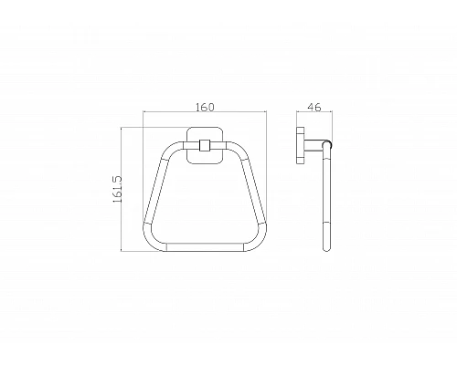 Приобрести Кольцо для полотенец WONZON & WOGHAND, Хром (WW-6613) в магазине сантехники Santeh-Crystal.ru