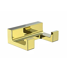 Двойной крючок для ванной WONZON & WOGHAND, Глянцевое золото (WW-9125-LG)