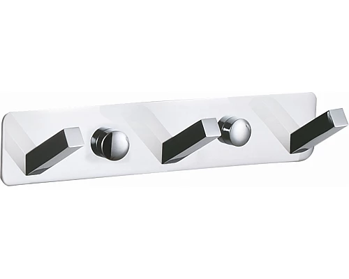 Заказать Вешалка с 3 крючками для ванной WONZON & WOGHAND, Хром (WW-9385-3) в магазине сантехники Santeh-Crystal.ru