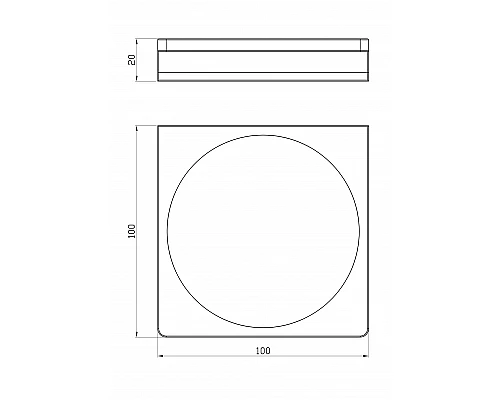 Мыльница с держателем WONZON & WOGHAND ECLIPSE, Хром (WW-9124-CR)