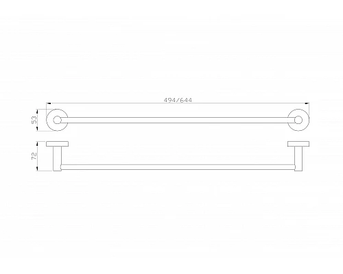 Купить Вешалка для полотенец WONZON & WOGHAND, Хром (WW-8112) в магазине сантехники Santeh-Crystal.ru
