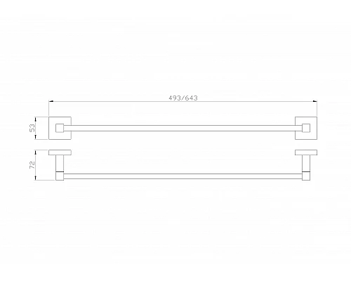 Заказать Вешалка для полотенец WONZON & WOGHAND, Темное золото (WW-8912-DG) в магазине сантехники Santeh-Crystal.ru