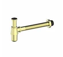 Сифон для раковины WONZON & WOGHAND, Брашированное золото (WW-88SS102-BG)