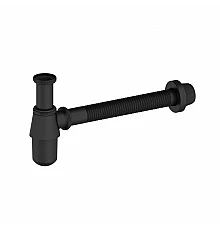 Сифон для раковины WONZON & WOGHAND, Черный матовый (WW-88SS102-MB)