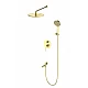 Душевая система встраиваемая WONZON & WOGHAND STICK, Брашированное золото (WW-88939017- BG)