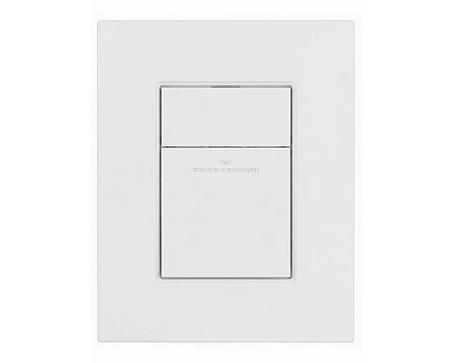 Кнопка смыва для инсталляции пневматическая WONZON & WOGHAND, Белый матовый (WW-IB256-MW)