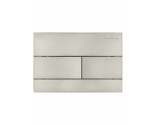 Кнопка смыва для инсталляции механическая WONZON & WOGHAND, Брашированный никель (WW-IB235-BN)