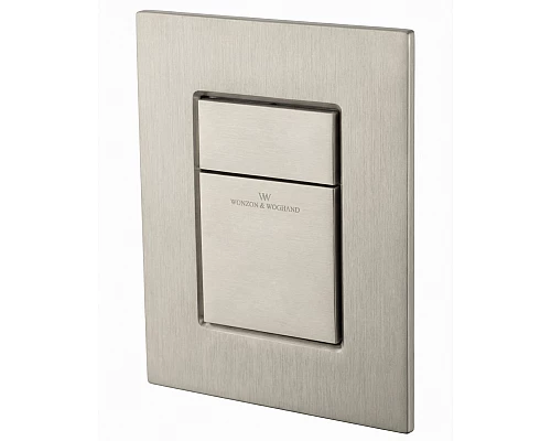 Кнопка смыва для инсталляции пневматическая WONZON & WOGHAND, Брашированный никель (WW-IB256-BN)