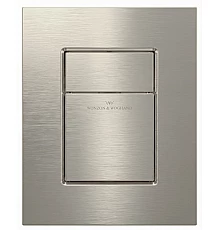 Кнопка смыва для инсталляции пневматическая WONZON & WOGHAND, Брашированный никель (WW-IB256-BN)