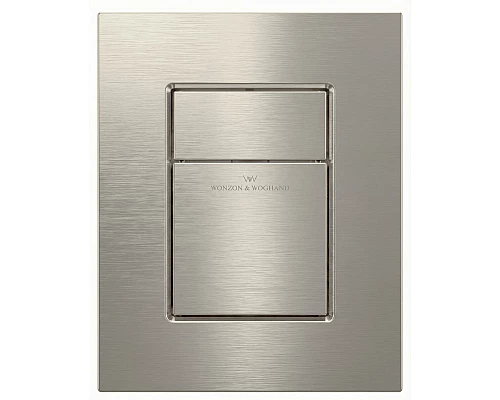 Кнопка смыва для инсталляции пневматическая WONZON & WOGHAND, Брашированный никель (WW-IB256-BN)