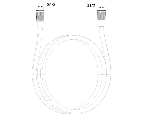 Шланг для душа 1200 мм WONZON & WOGHAND, Брашированное золото (WW-RG01-1200-BG)