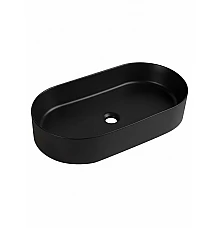 Накладная раковина овальная WONZON & WOGHAND ONTARIO, черный матовый (WW-RN41363-MB)