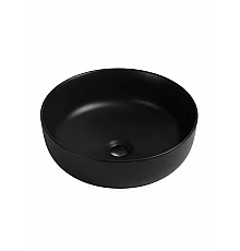 Накладная раковина круглая WONZON & WOGHAND ERIE, черный матовый (WW-RN4076-MB)