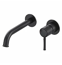 Смеситель для раковины встраиваемый WONZON & WOGHAND TOR, Черный матовый (WW-88869073-MB)