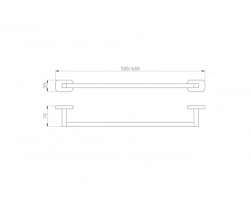 Вешалка для полотенец WONZON & WOGHAND GRAFFITY, Брашированное золото (WW-9312-BG)