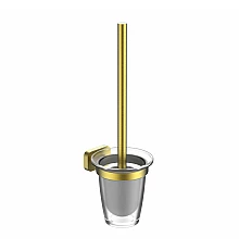 Туалетный ершик в комплекте WONZON & WOGHAND GRAFFITY, Брашированное золото (WW-9329-BG)