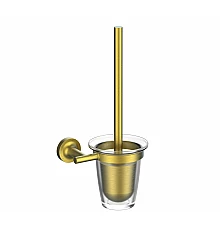 Туалетный ершик в комплекте WONZON & WOGHAND SIMPLE, Брашированное золото (WW-6529-BG)