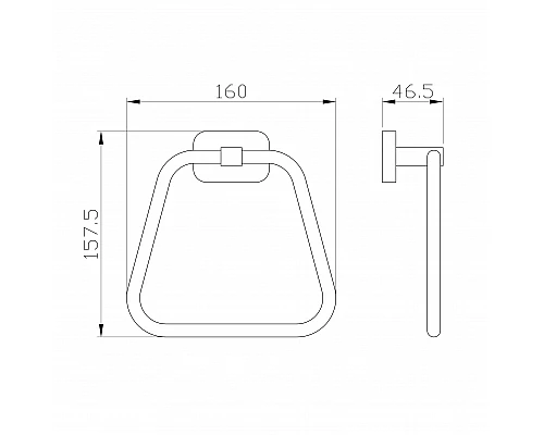 Кольцо для полотенец WONZON & WOGHAND GRAFFITY, Брашированный никель (WW-9313-BN)