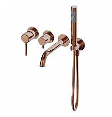 Смеситель для ванны встраиваемый WONZON & WOGHAND TOR, Розовое золото (WW-88889073-BG)