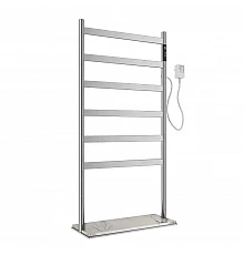 Полотенцесушитель электрический напольный WONZON & WOGHAND, Брашированный никель (WW-A406-BR)