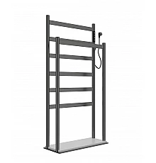 Полотенцесушитель электрический напольный WONZON & WOGHAND, Темный графит (WW-A407-GM)