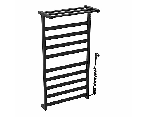 Полотенцесушитель электрический WONZON & WOGHAND, Черный матовый (WW-1029-MB)