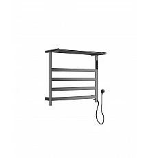 Полотенцесушитель электрический с полкой WONZON & WOGHAND, Темный графит (WW-A402-GM)