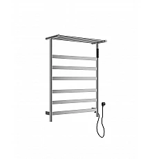 Полотенцесушитель электрический с полкой WONZON & WOGHAND, Брашированный никель (WW-A403-BR)