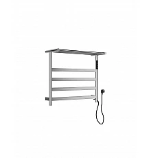 Полотенцесушитель электрический с полкой WONZON & WOGHAND, Брашированный никель (WW-A402-BR)