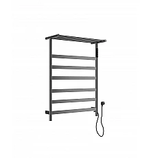 Полотенцесушитель электрический с полкой WONZON & WOGHAND, Темный графит (WW-A403-GM)