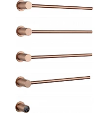 Полотенцесушитель электрический встраиваемый WONZON & WOGHAND HAMBURG, Брашированное розовое золото (WW-AL314-BRG)