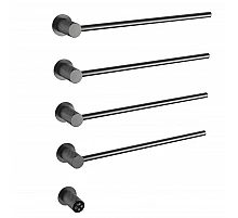 Полотенцесушитель электрический встраиваемый WONZON & WOGHAND, Темный графит (WW-A354-GM)