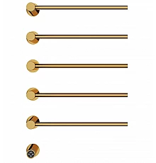 Полотенцесушитель электрический встраиваемый WONZON & WOGHAND, Брашированное золото (WW-AL315-BG)