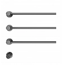 Полотенцесушитель электрический встраиваемый WONZON & WOGHAND, Темный графит (WW-AL313-GM)