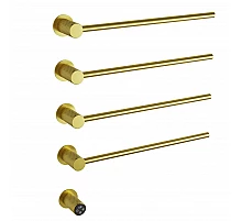 Полотенцесушитель электрический встраиваемый WONZON & WOGHAND, Брашированное золото (WW-A354-BG)