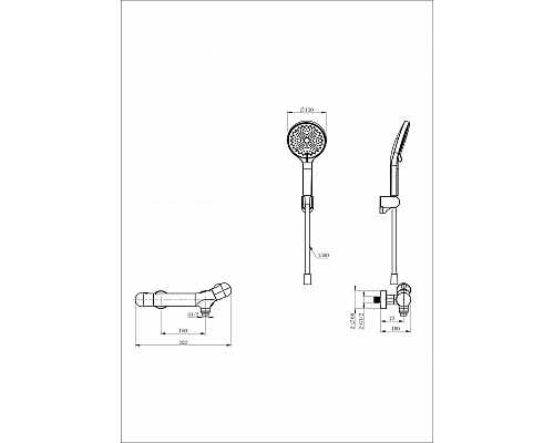 Приобрести Смеситель для душа с термостатом WONZON & WOGHAND, Хром (WW-B2057-A-CR) в магазине сантехники Santeh-Crystal.ru