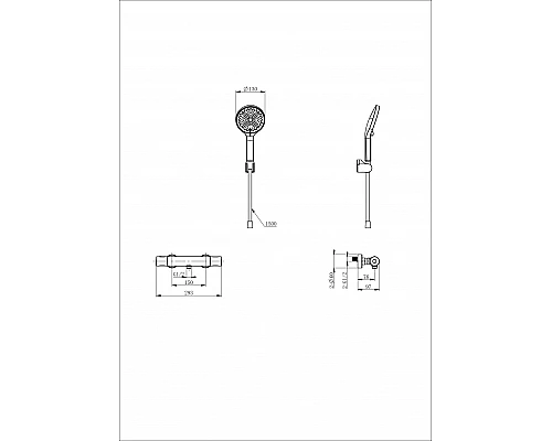 Приобрести Смеситель для душа с термостатом WONZON & WOGHAND, Черный матовый (WW-B3013-A-MB) в магазине сантехники Santeh-Crystal.ru