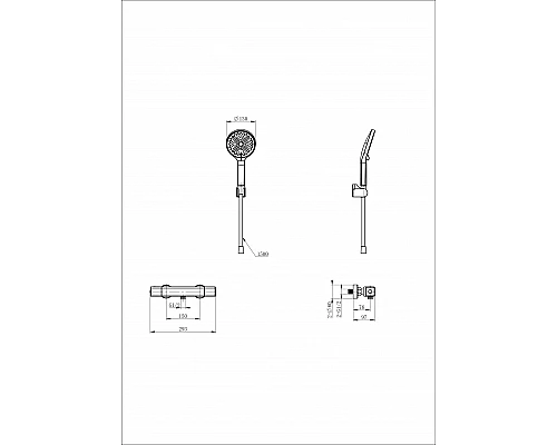 Заказать Смеситель для душа с термостатом WONZON & WOGHAND, Хром (WW-B2016-A-CR) в магазине сантехники Santeh-Crystal.ru