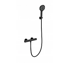 Смеситель для душа с термостатом WONZON & WOGHAND, Черный матовый (WW-B3013-A-MB)