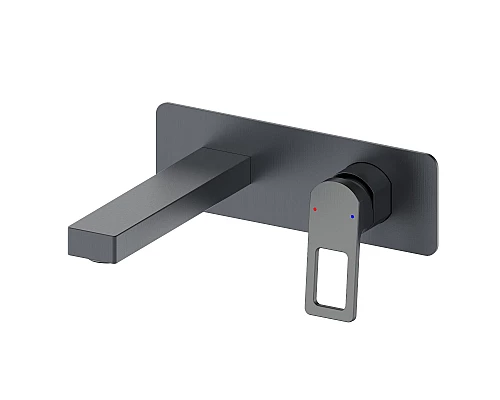 Приобрести Смеситель для раковины встраиваемый WONZON & WOGHAND, Темный графит (WW-88869010-BGM) в магазине сантехники Santeh-Crystal.ru