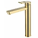Смеситель для раковины высокий WONZON & WOGHAND FRAME, Брашированное золото (WW-88239010- BG)