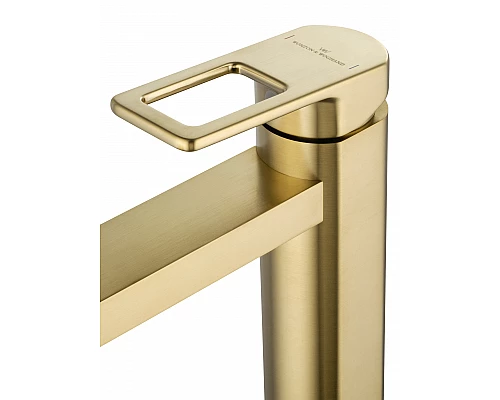 Смеситель для раковины высокий WONZON & WOGHAND FRAME, Брашированное золото (WW-88239010- BG)
