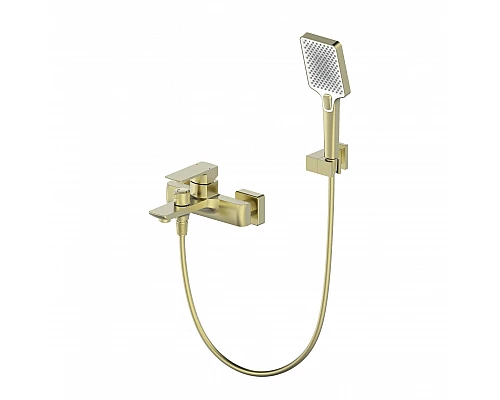 Смеситель для ванны с душем WONZON & WOGHAND EDGE, Брашированное золото (WW-88639003A- BG)