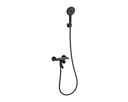 Приобрести Смеситель для ванны с душем WONZON & WOGHAND, Черный матовый (WW-FE05L221-MB) в магазине сантехники Santeh-Crystal.ru