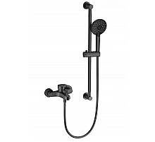 Смеситель для ванны с душевым гарнитуром WONZON & WOGHAND, Темный графит (WW-C2501-BGG)
