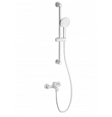 Смеситель для ванны с душевым гарнитуром WONZON & WOGHAND, Белый матовый (WW-4560-MW)